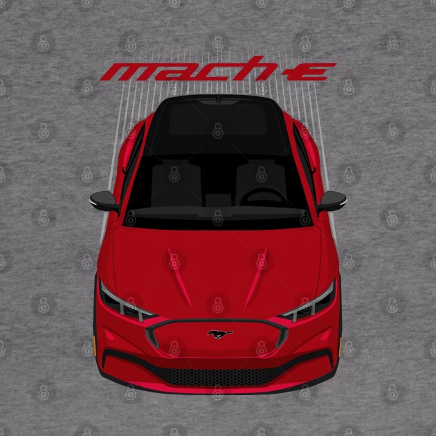 Ford Mustang Mach E SUV - Rapid Red by V8social